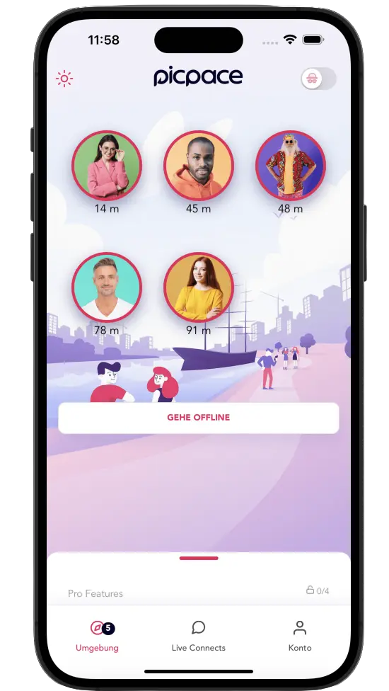 Picpace App – Deine Live Connects