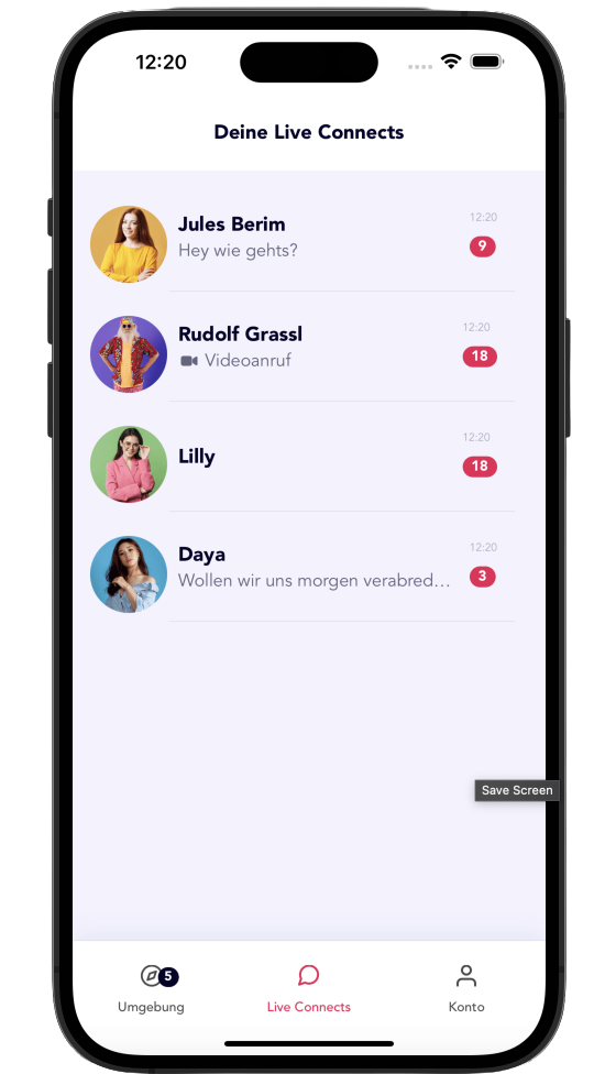 Picpace – Live Connects Übersicht