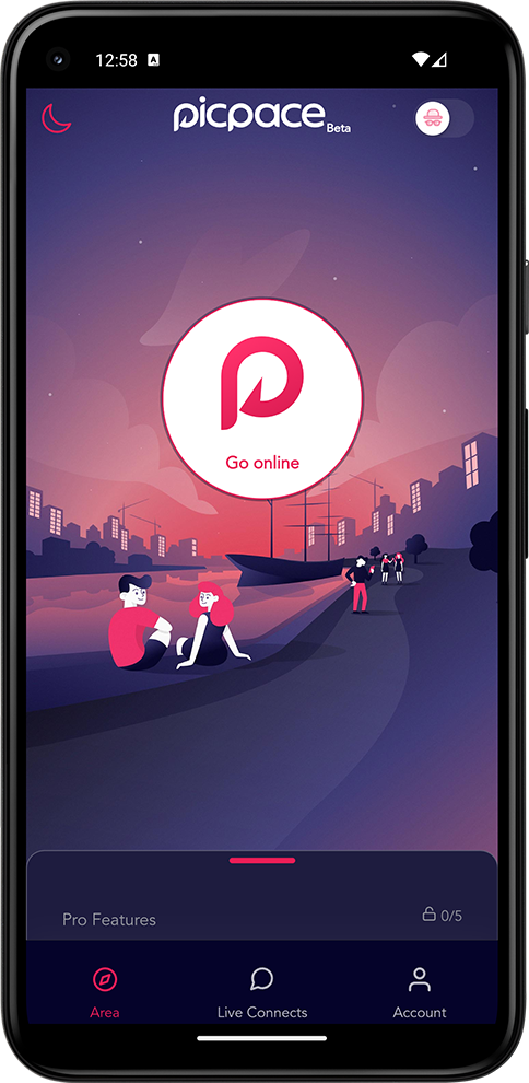 Picpace App – Gehe online